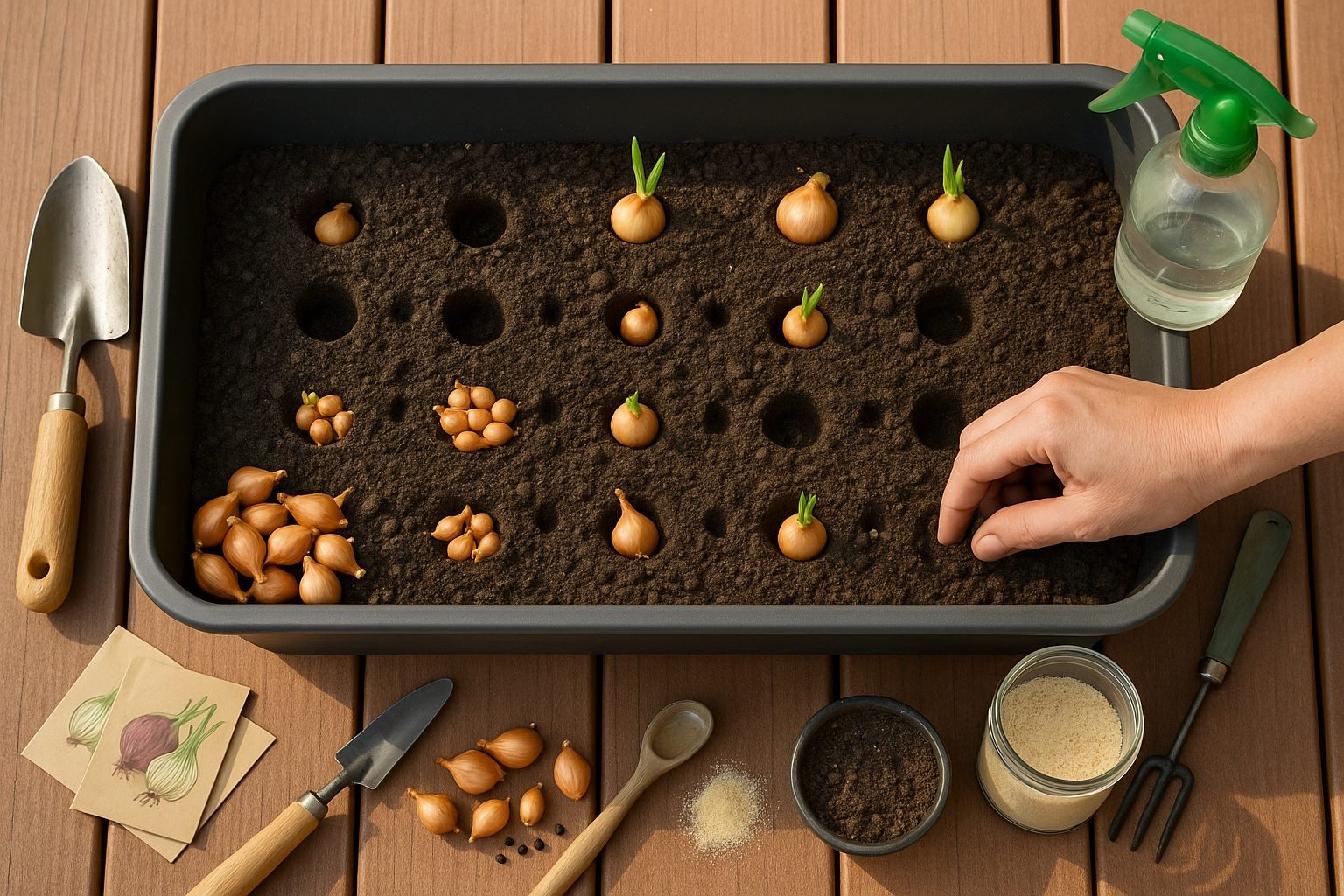 Planting Onions in Containers