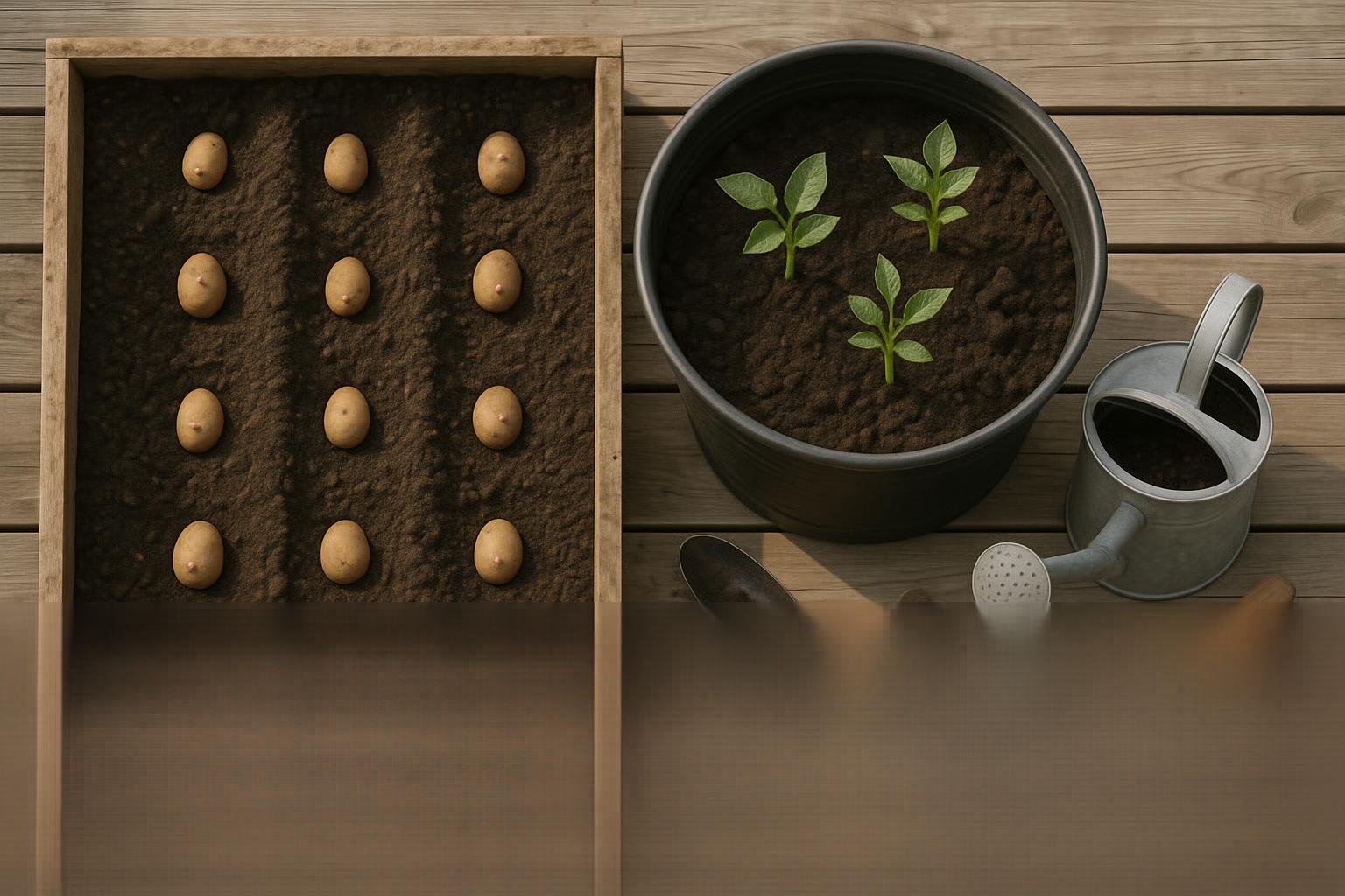 Planting Potatoes in Raised Beds or Containers