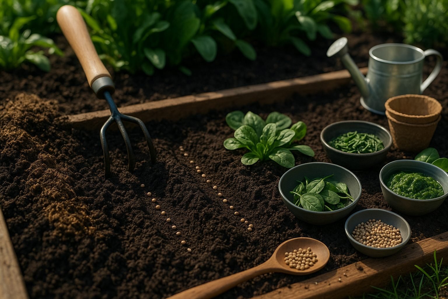 Planting Spinach