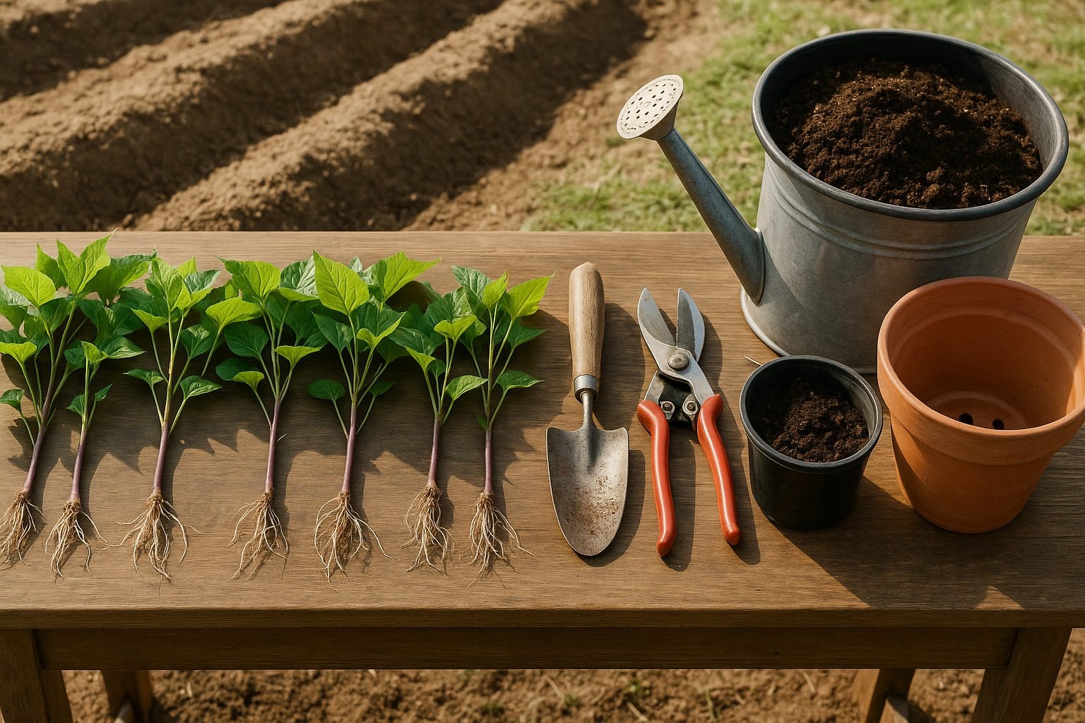 Planting Sweet Potatoes