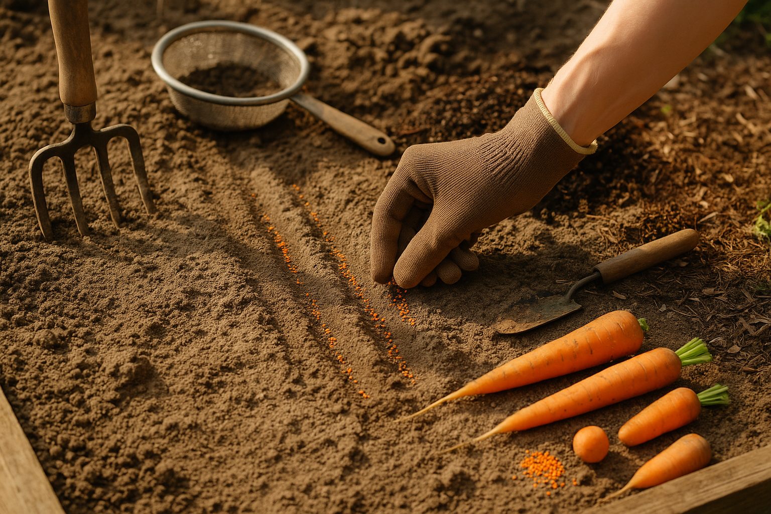 Planting and Growing Deep Growing Carrots in Loose Soil
