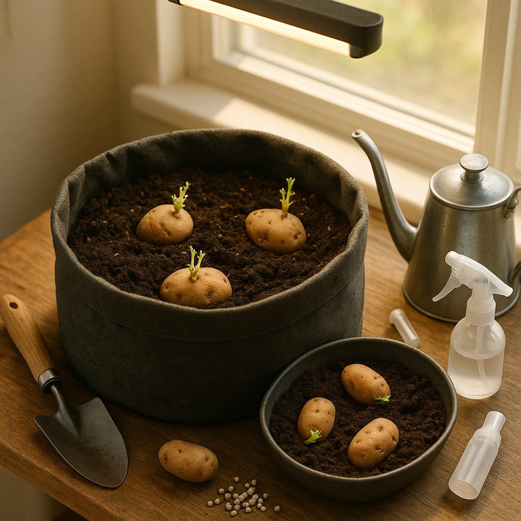 Planting and Growing Potatoes Indoors