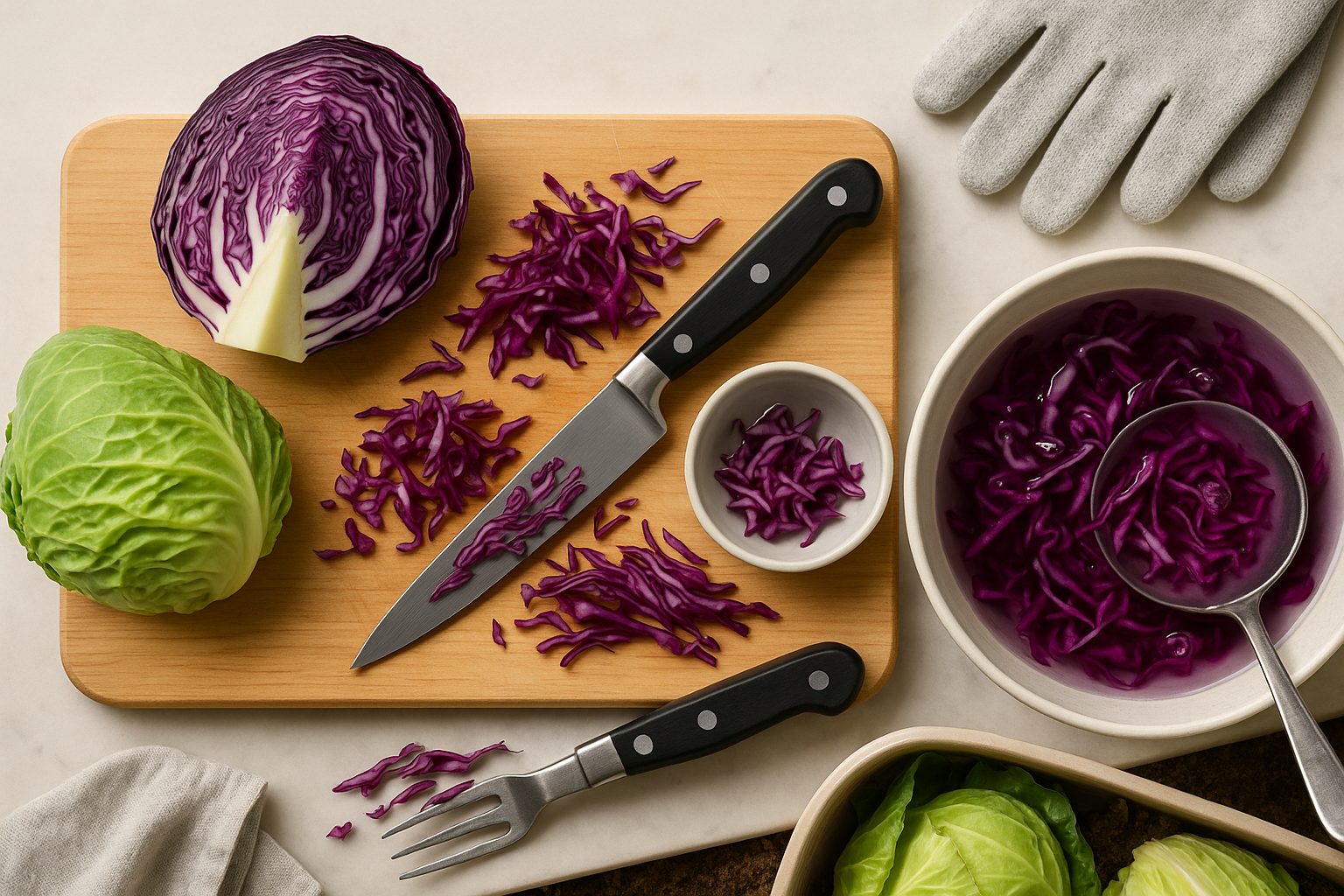 Preparing Cabbage for Cooking
