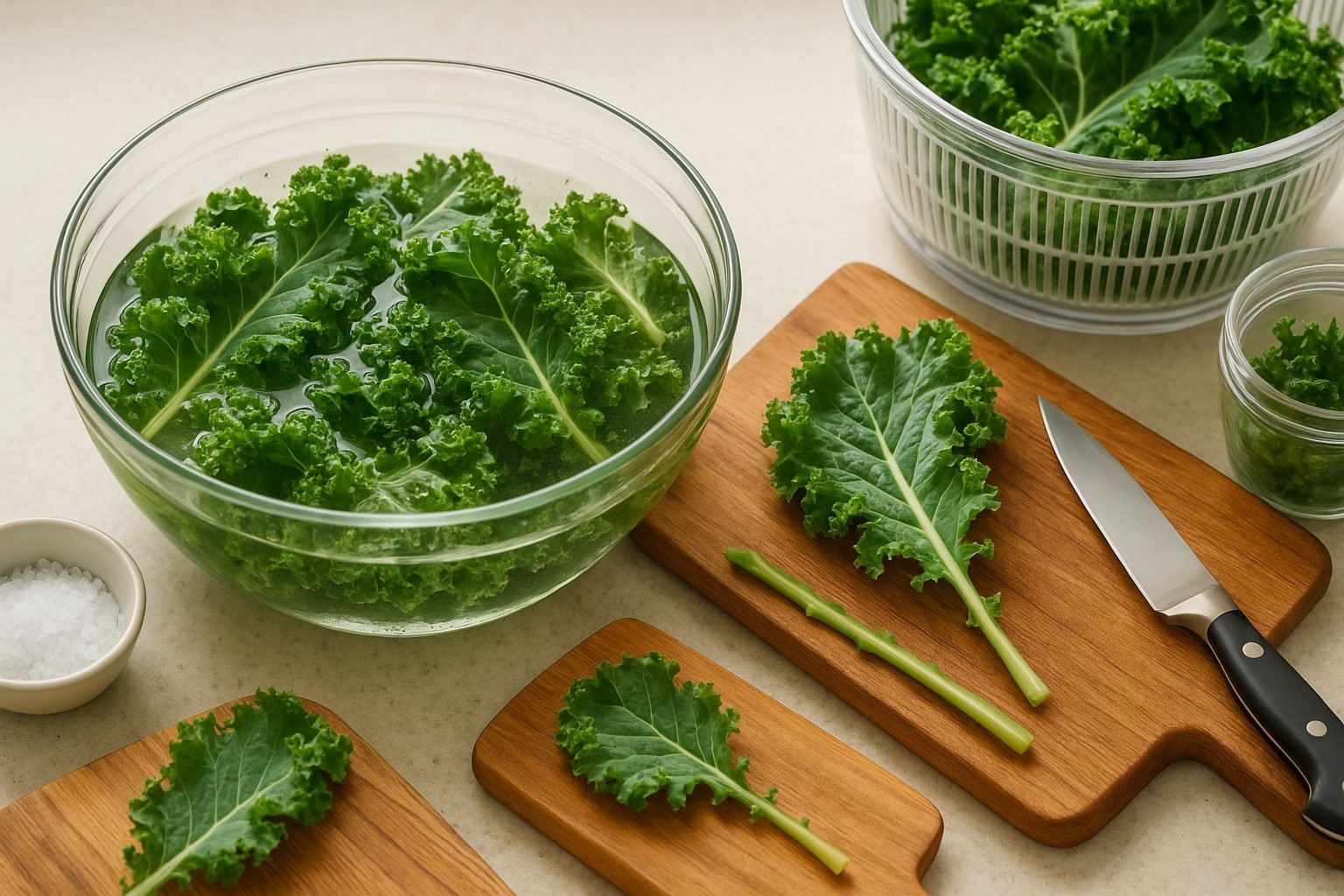 Preparing Kale for Cooking