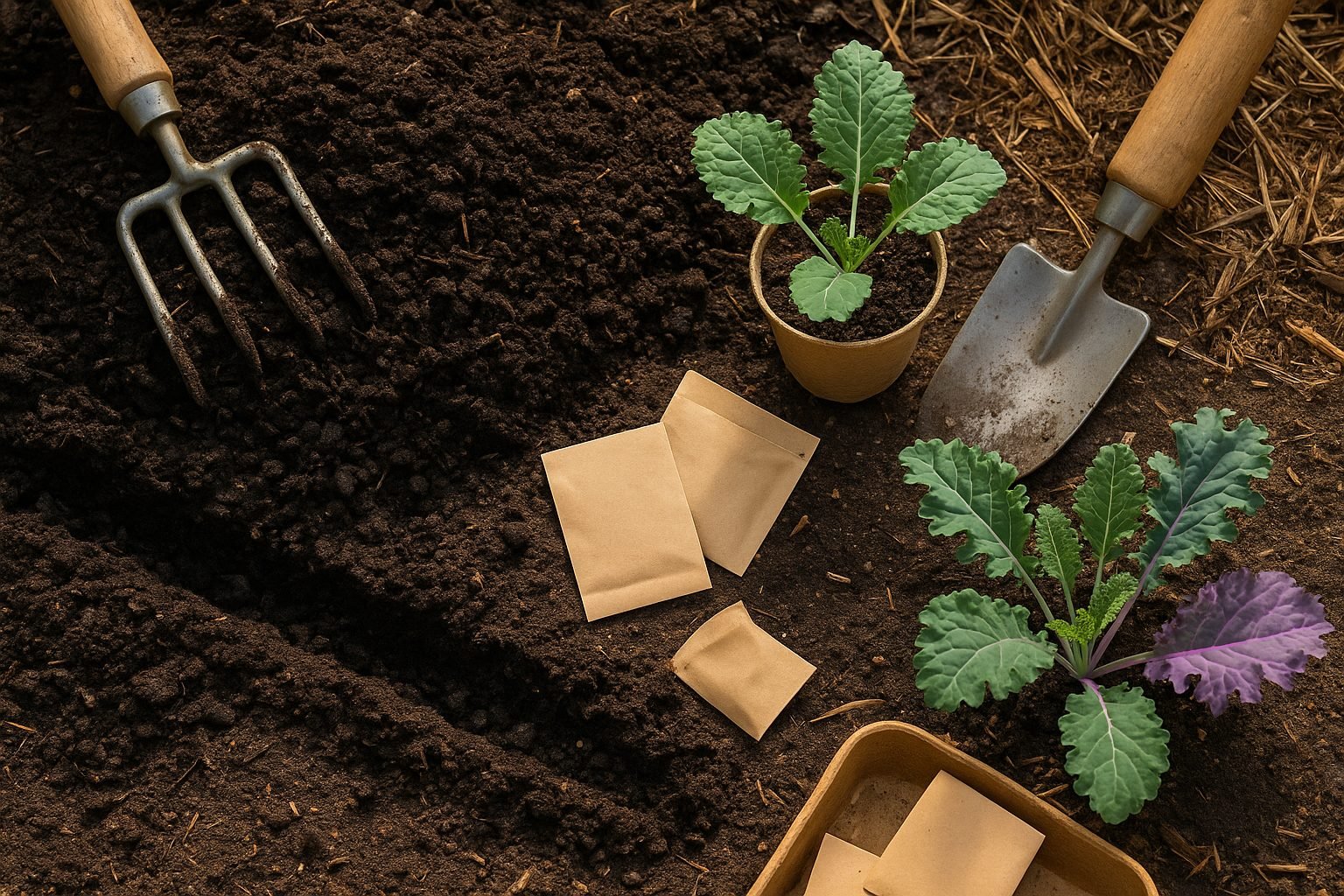 Preparing Soil and Planting Kale