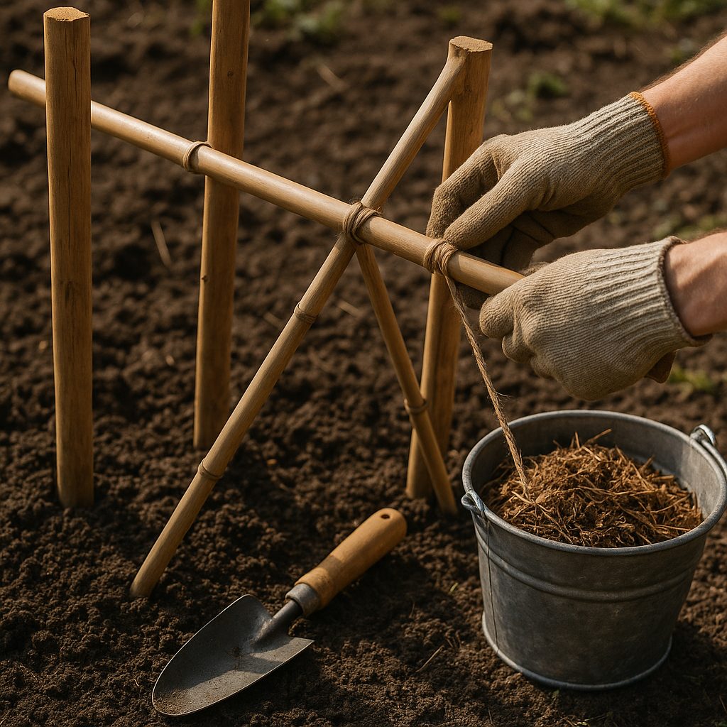 Preparing and Installing Your Cucumber Trellis