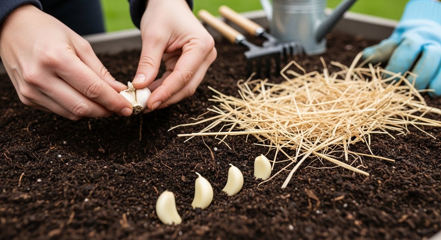 Preparing and Planting Garlic.