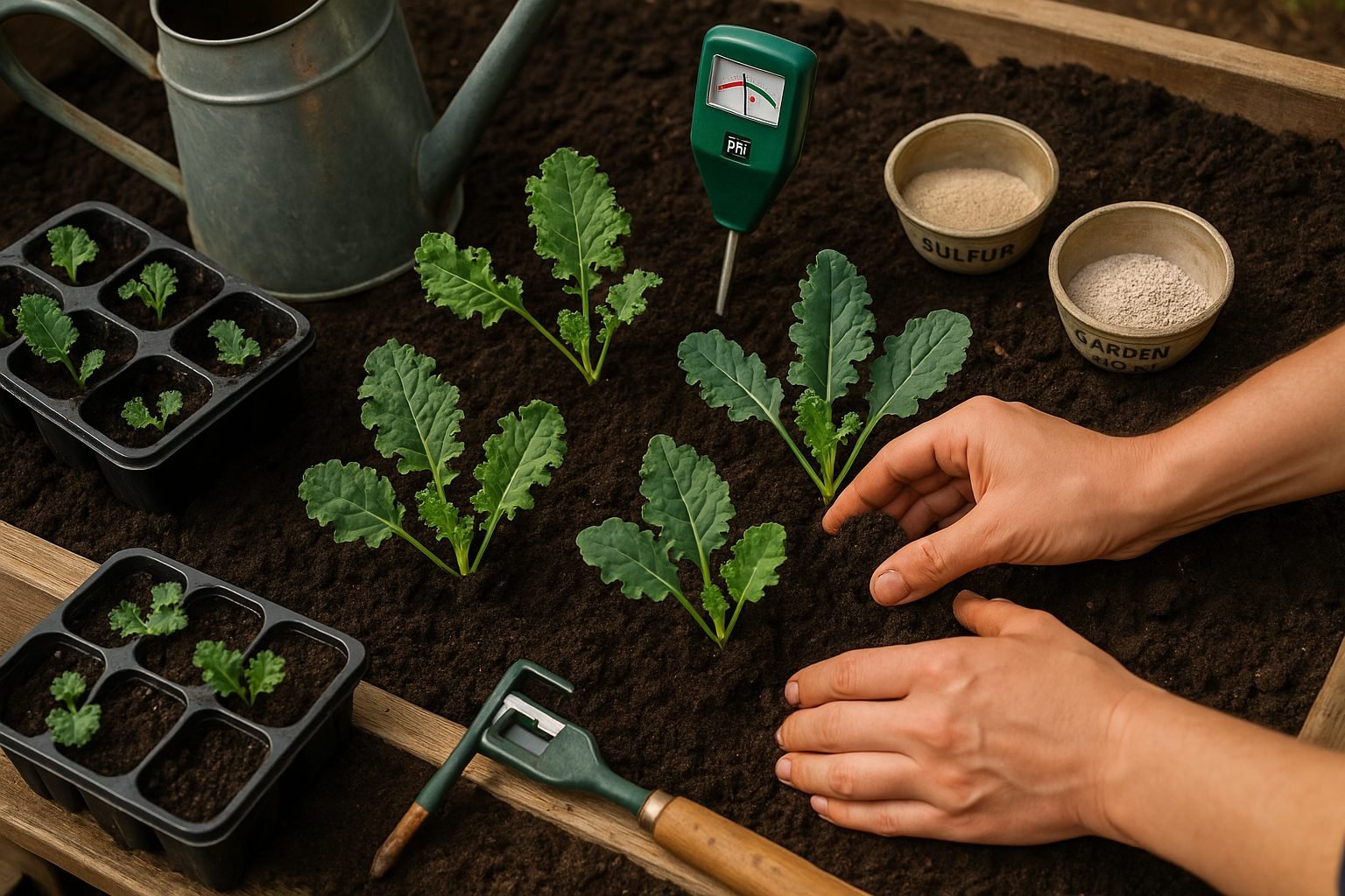 Preparing the Soil Planting Kale
