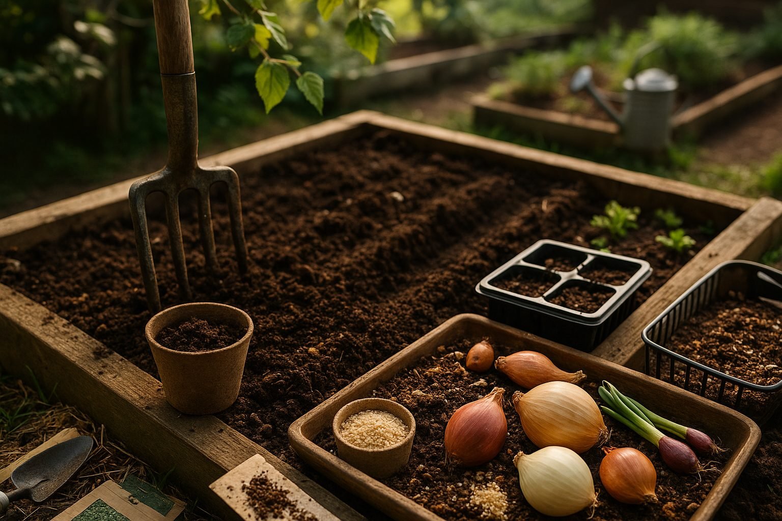 Preparing the Soil and Onion Bed
