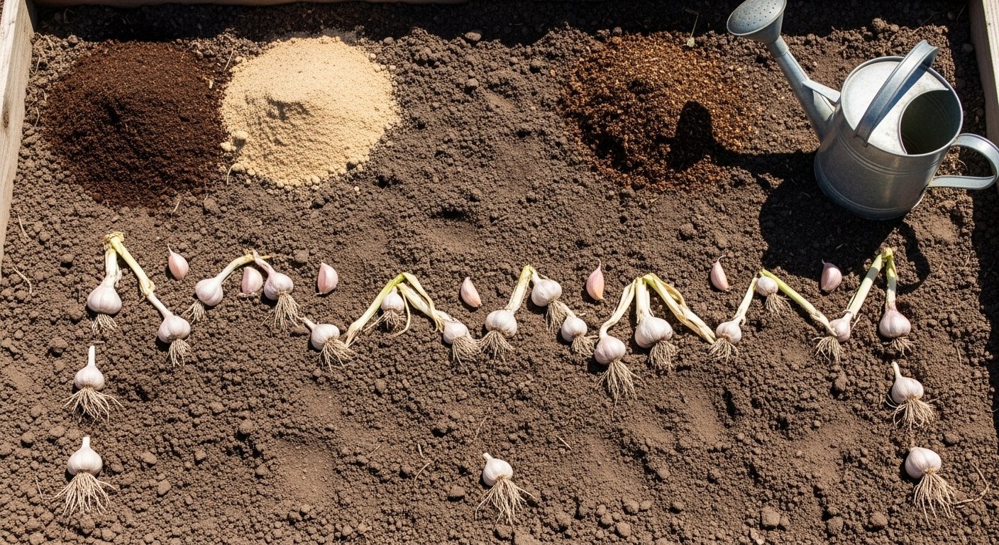 Preparing the Soil and Planting Garlic