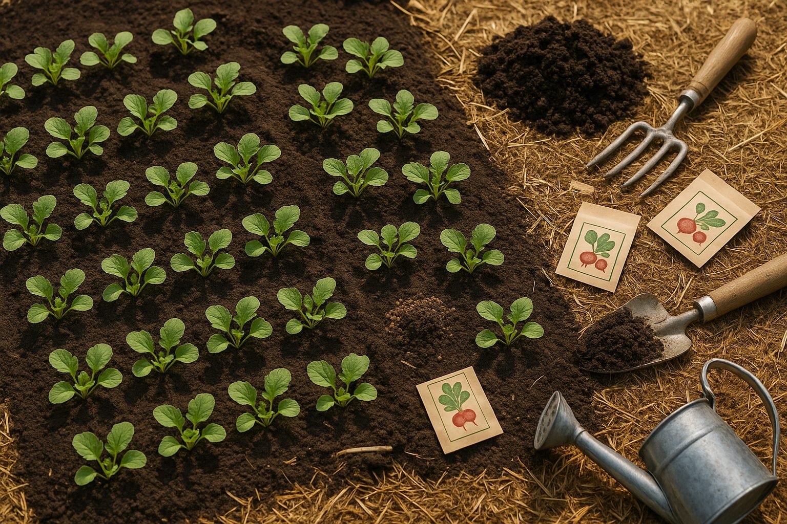 Preparing the Soil and Planting Radishes