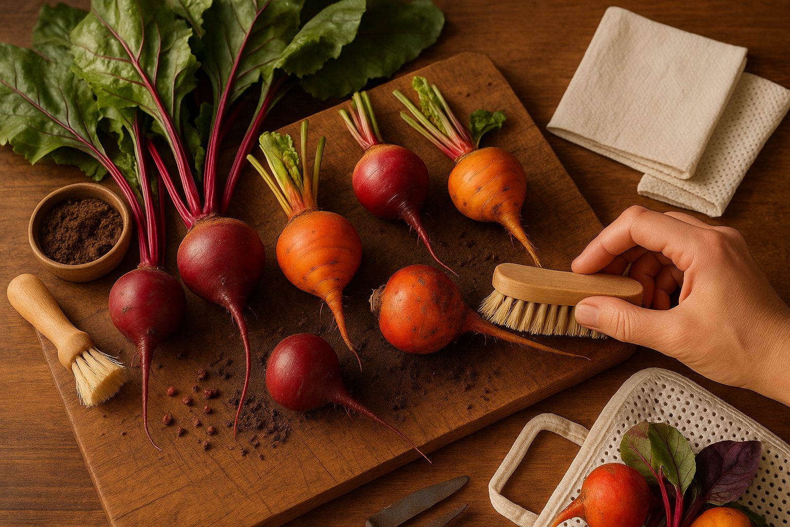 Prepping Beets for Storage