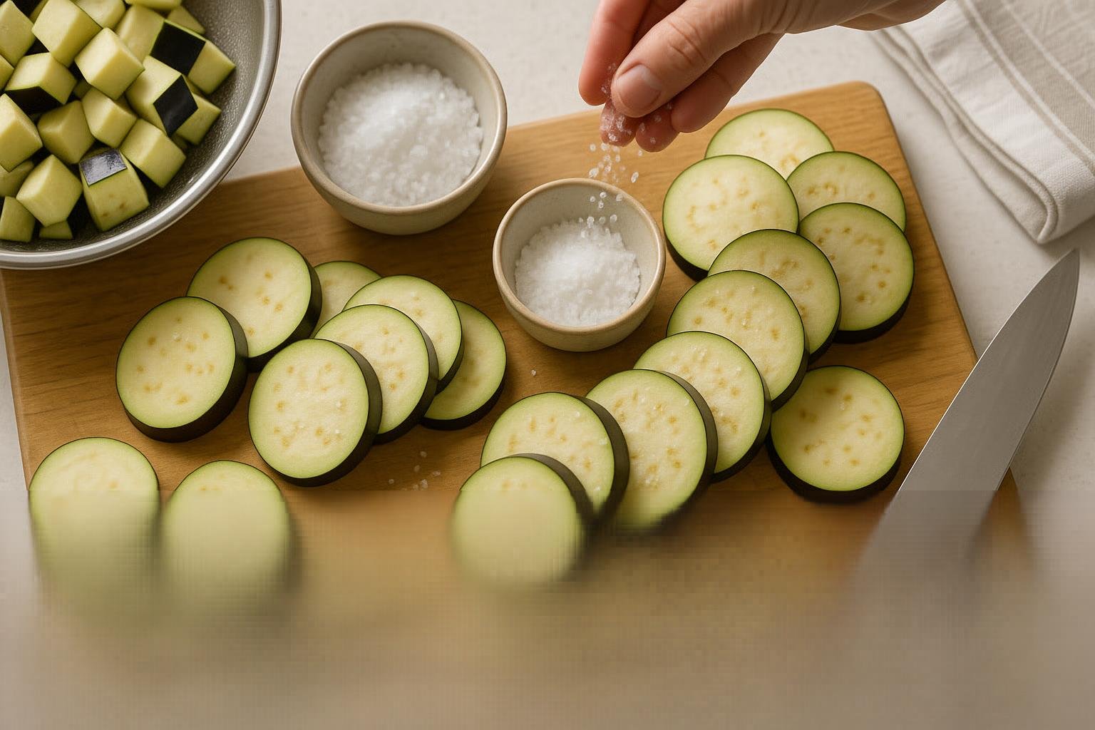 Prepping Eggplant