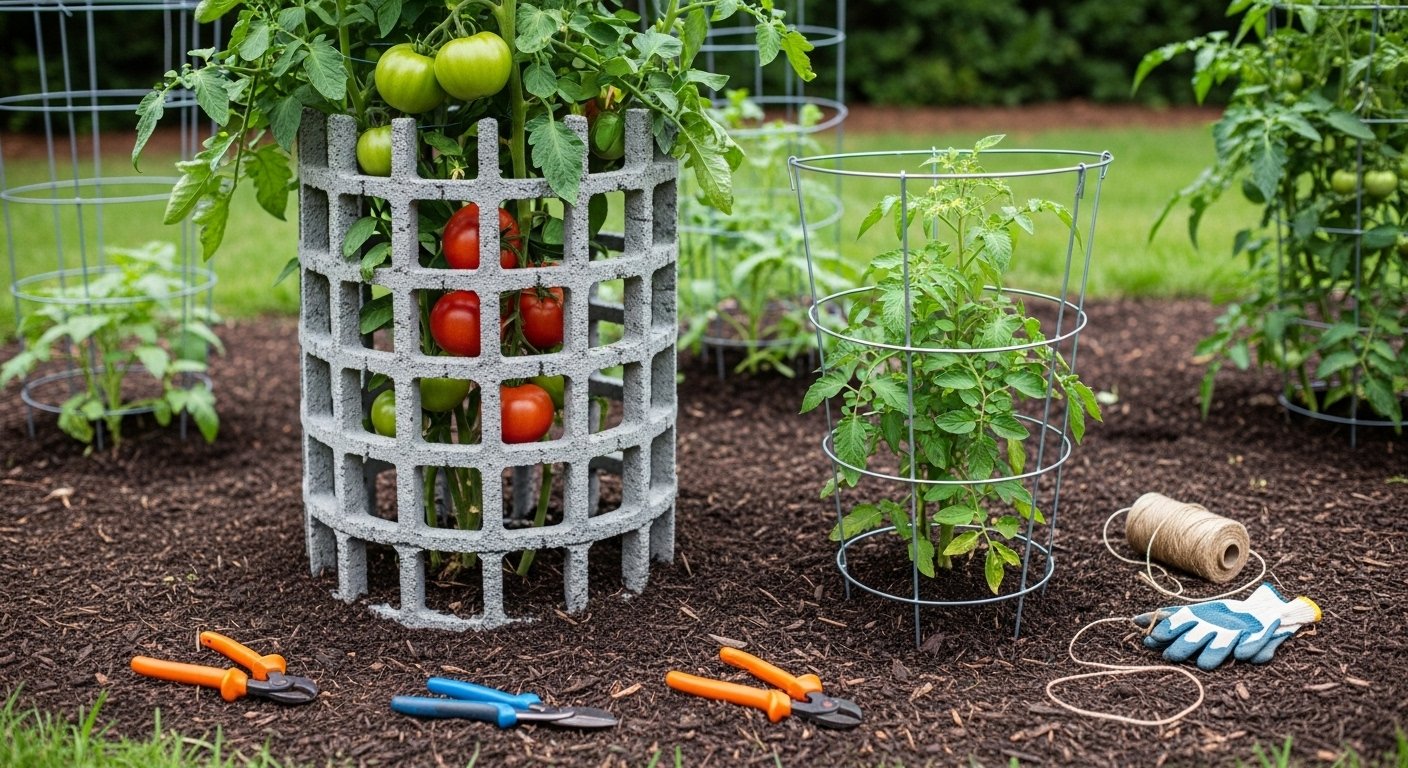 Pros and Cons of Using Tomato Cages