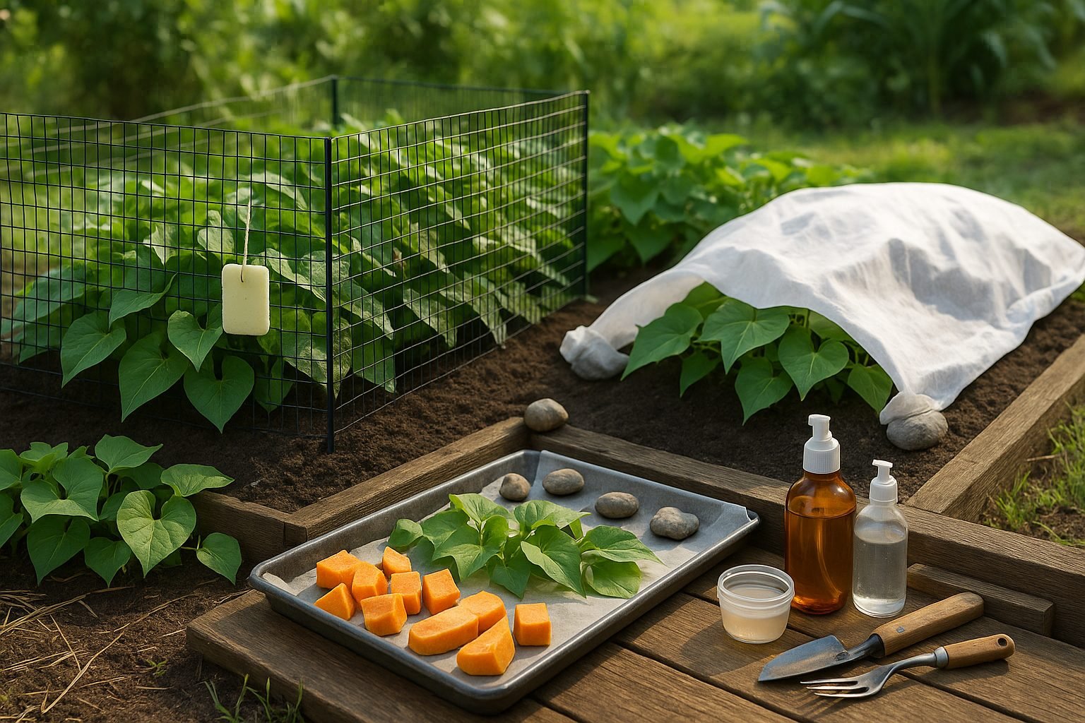 Protecting Sweet Potato from Herbivore Damage