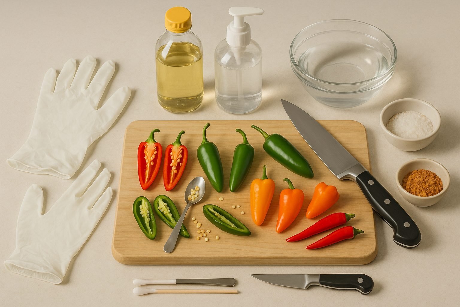 Safe Prep and Handling of Hot Peppers