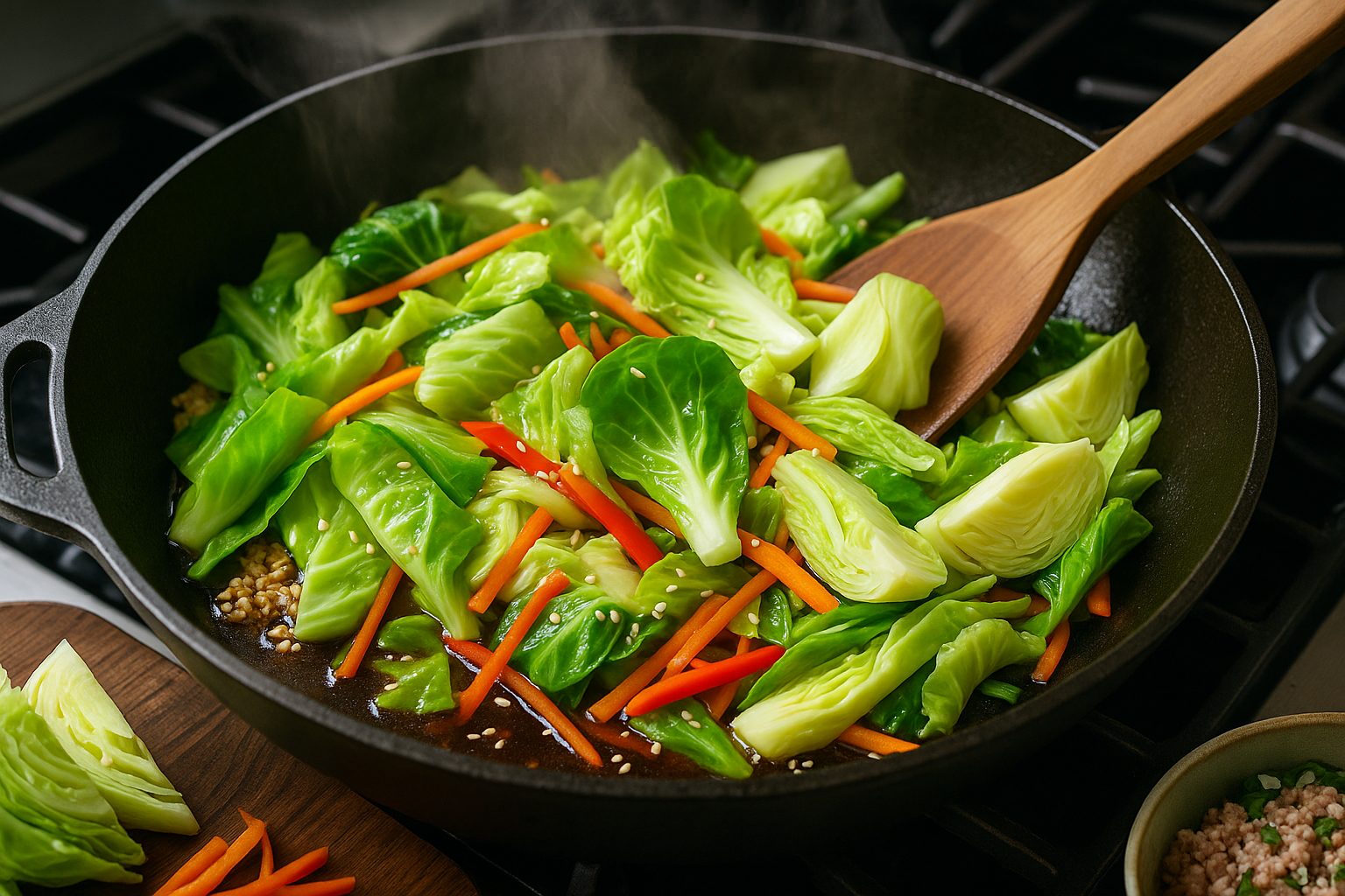 Sauteed and Stir-Fried Cabbage Recipes