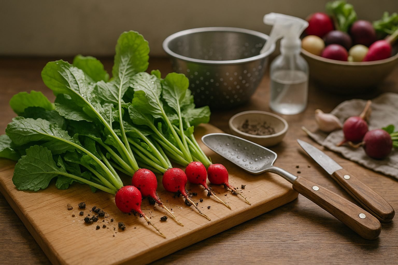 Selecting and Preparing Radish Scraps for Regrowth