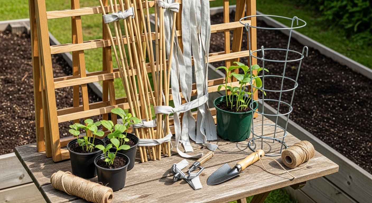 Setting Up Vertical Supports and Trellising Options