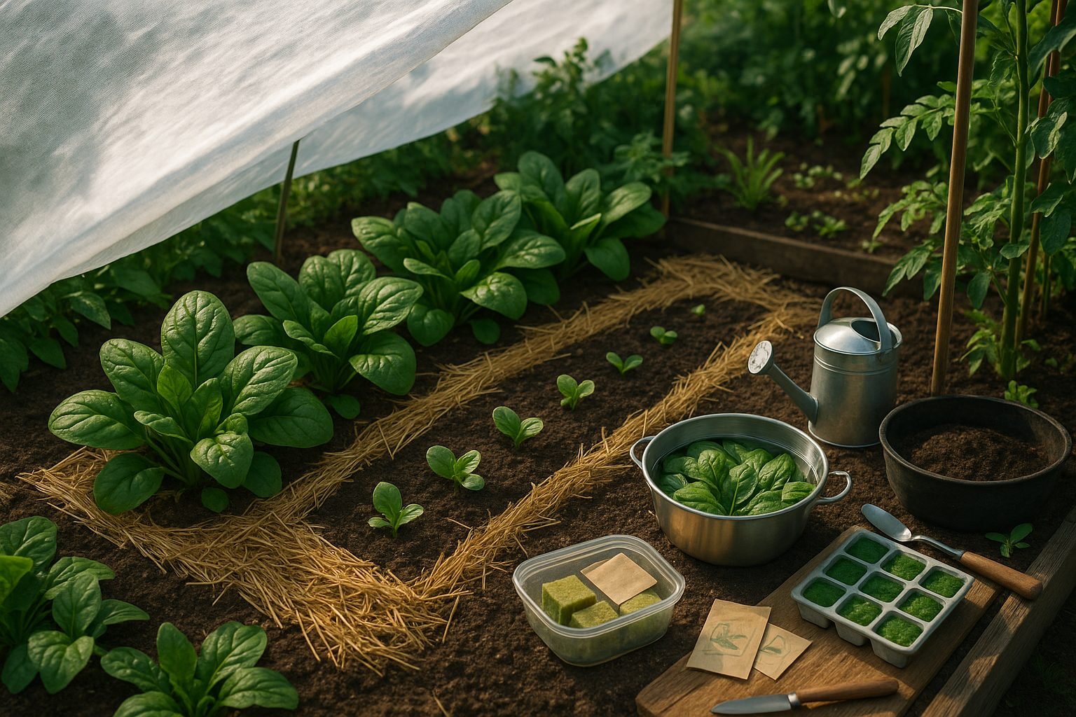 Setting Up Your Hanging Basket for Spinach