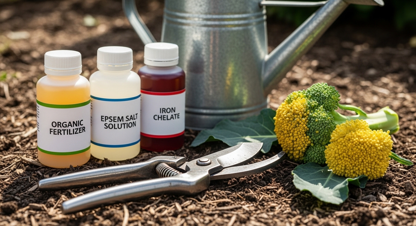 Solutions Treating Yellow Leaves on Broccoli