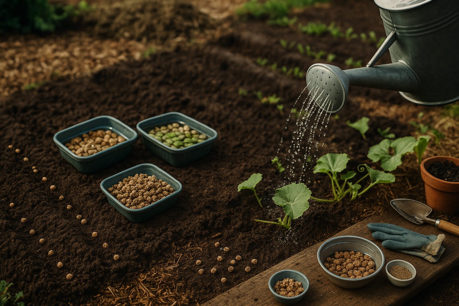 Sowing Beet Seeds and Early Care