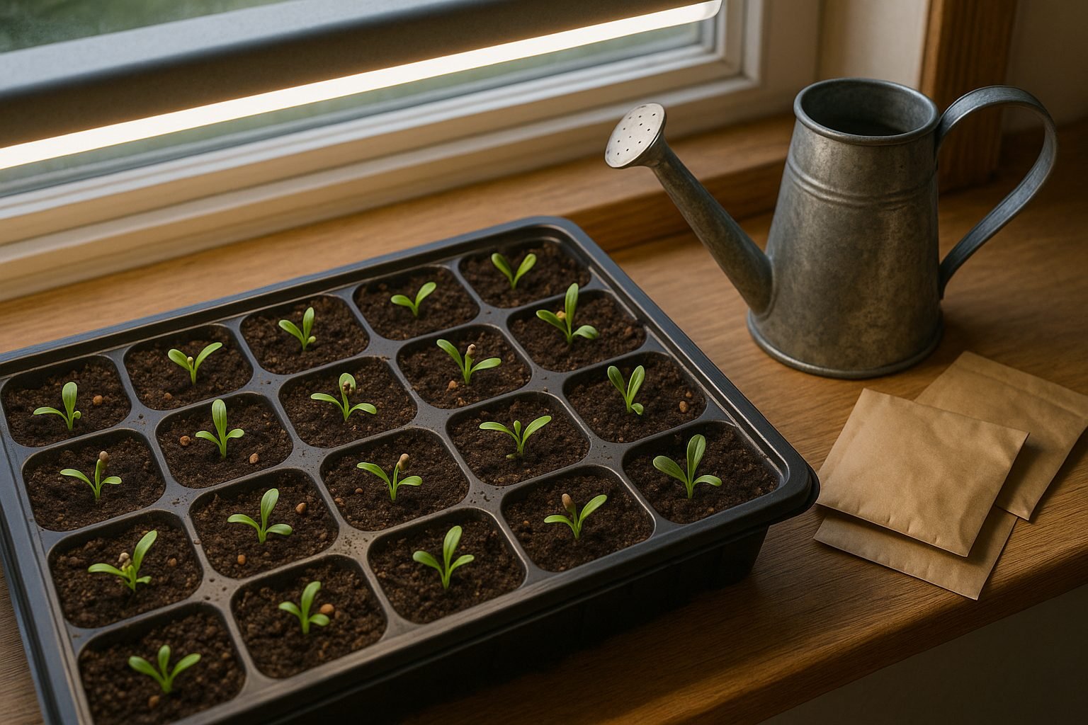 Sowing Planting Spinach Seeds