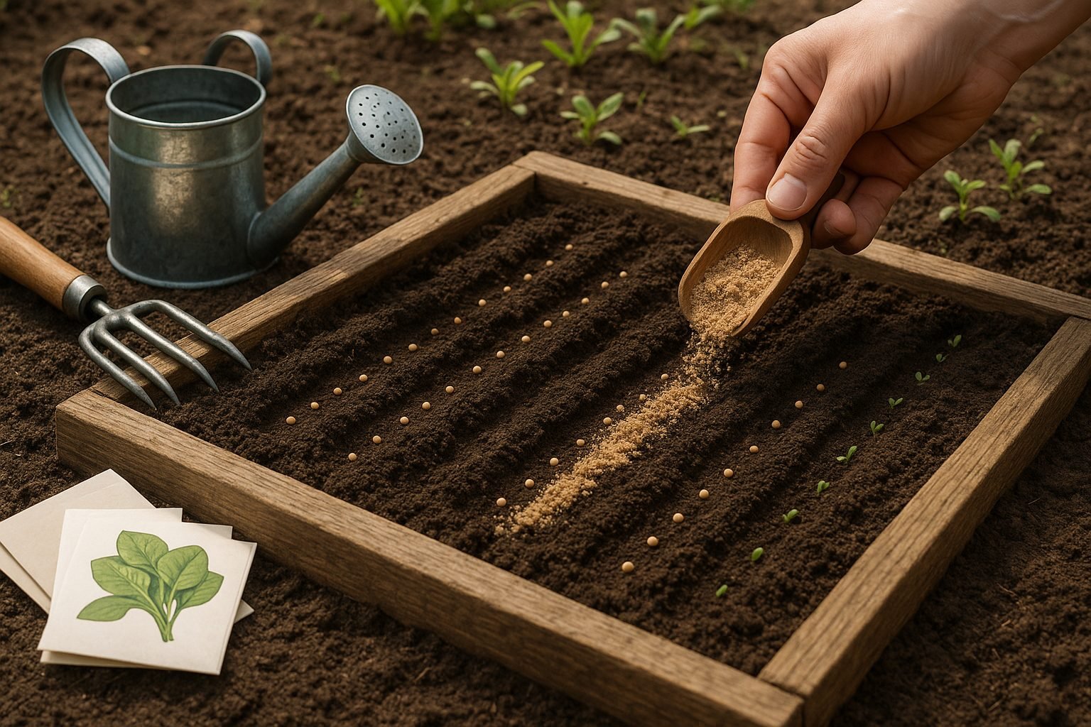 Sowing Spinach Seeds and Planting Techniques