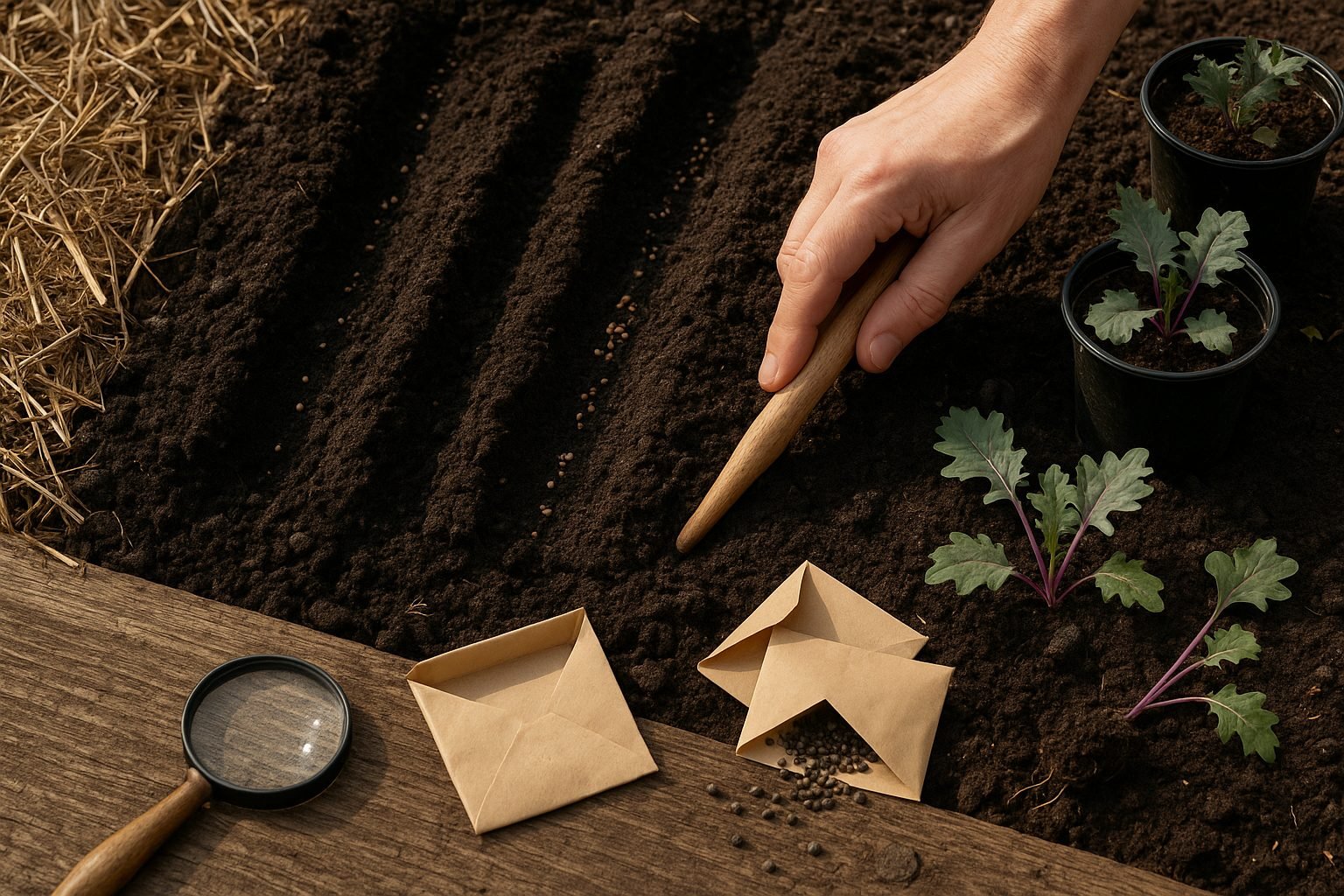 Sowing and Planting Red Russian Kale