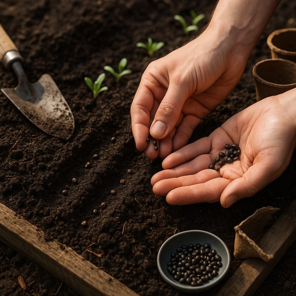 Sowing and Planting Spinach Seeds