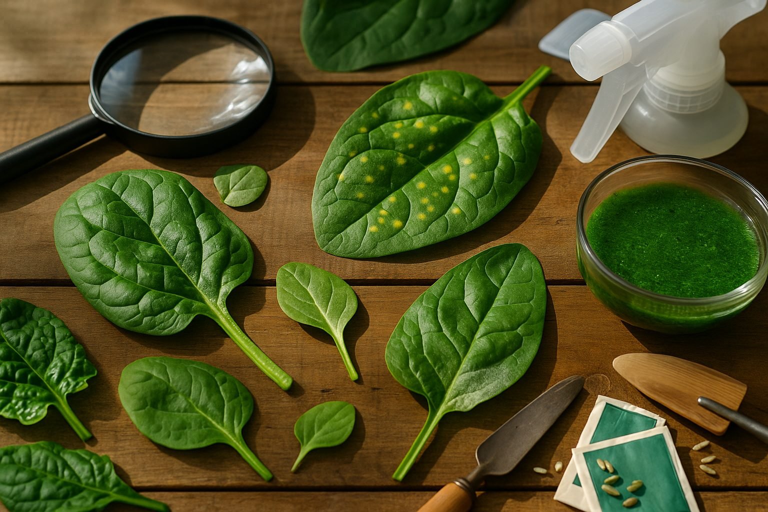 Spinach Leaf Problems