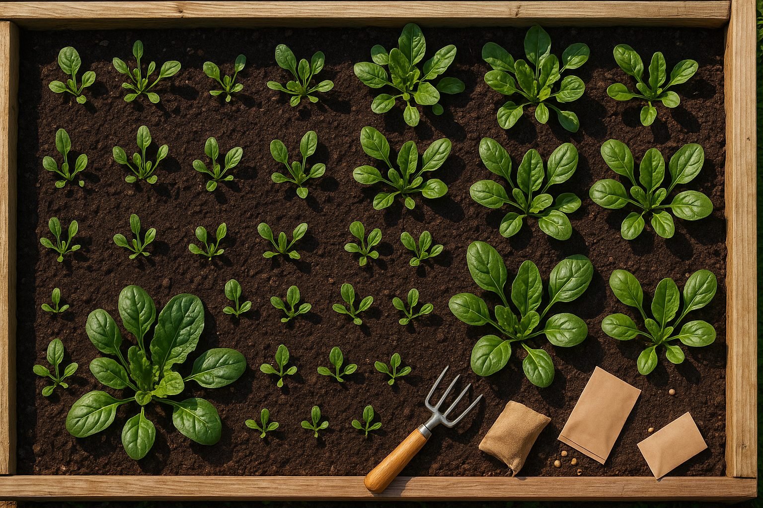 Spinach Succession Planting for Continuous Harvest