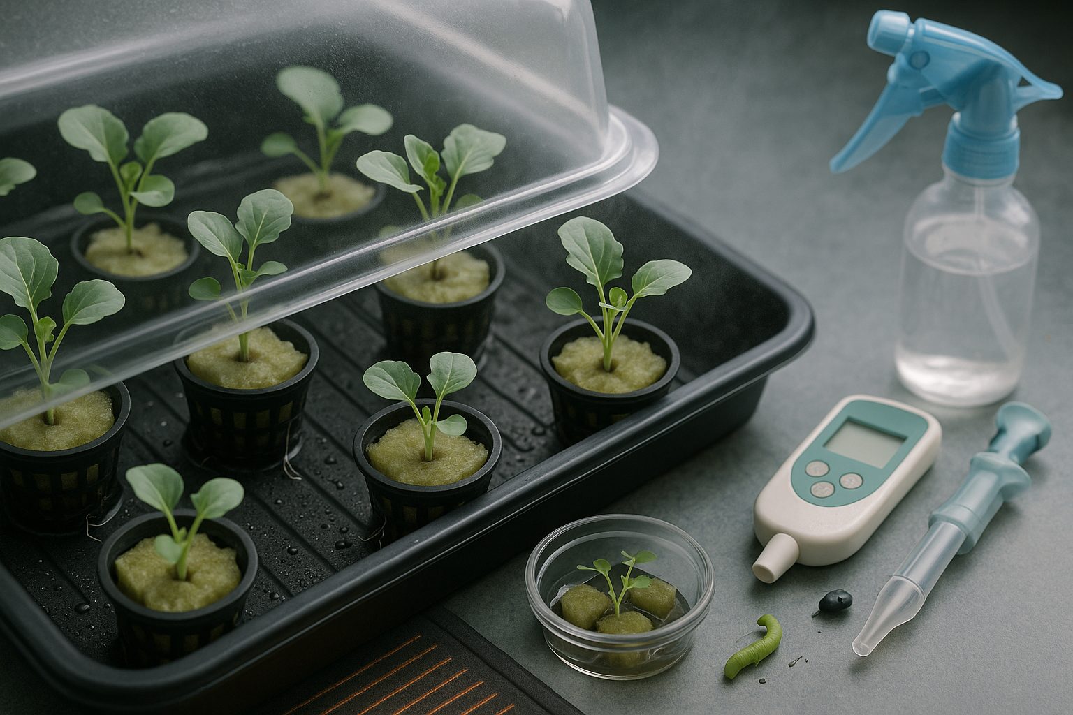 Starting Hydroponic Broccoli from Seed to Seedling