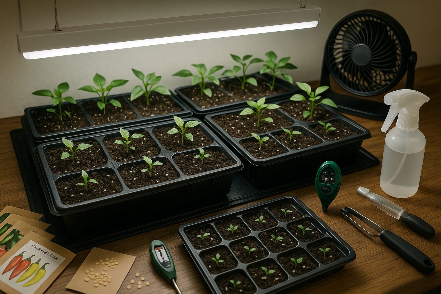 Starting Peppers Indoors