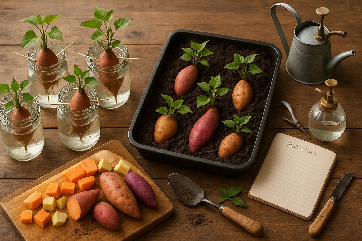 Starting and Sourcing Sweet Potato Slips