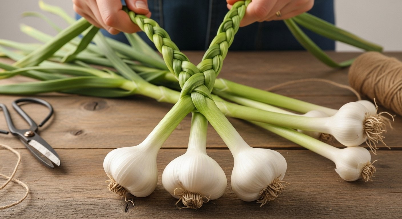 Step 3 How to Braid Garlic Step-By-Step Guide