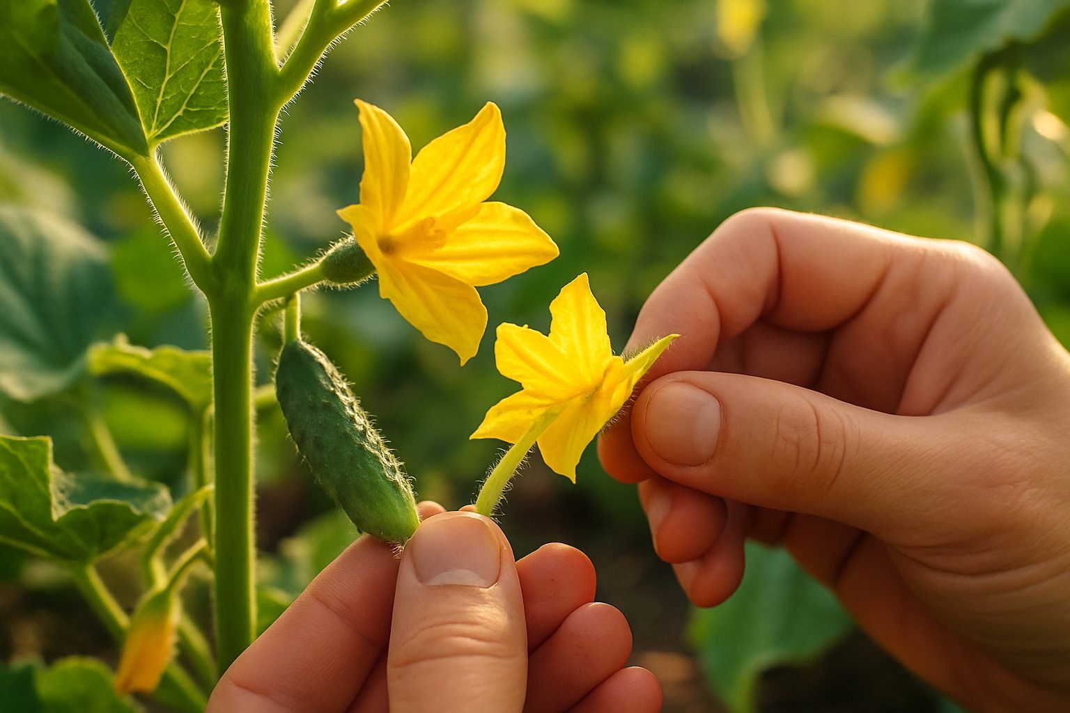 Step-by-Step Guide to Hand Pollinating Cucumbers