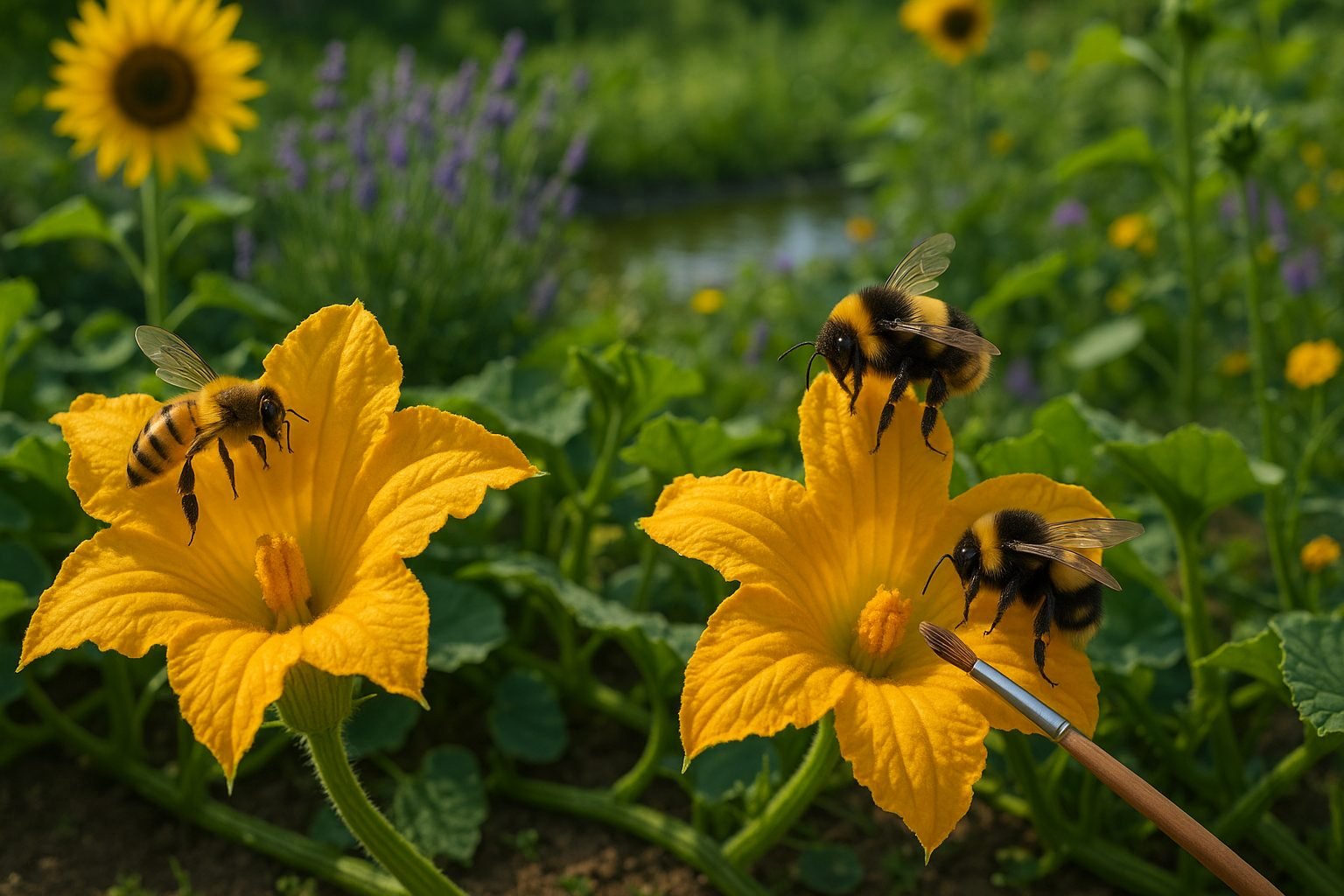 The Role of Bees and Natural Pollinators