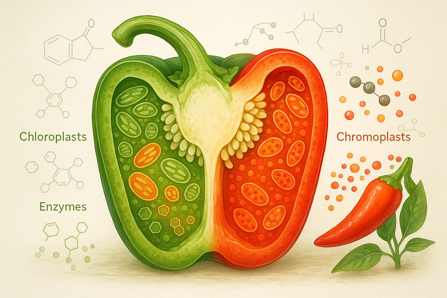 The Science Behind Peppers Color Change
