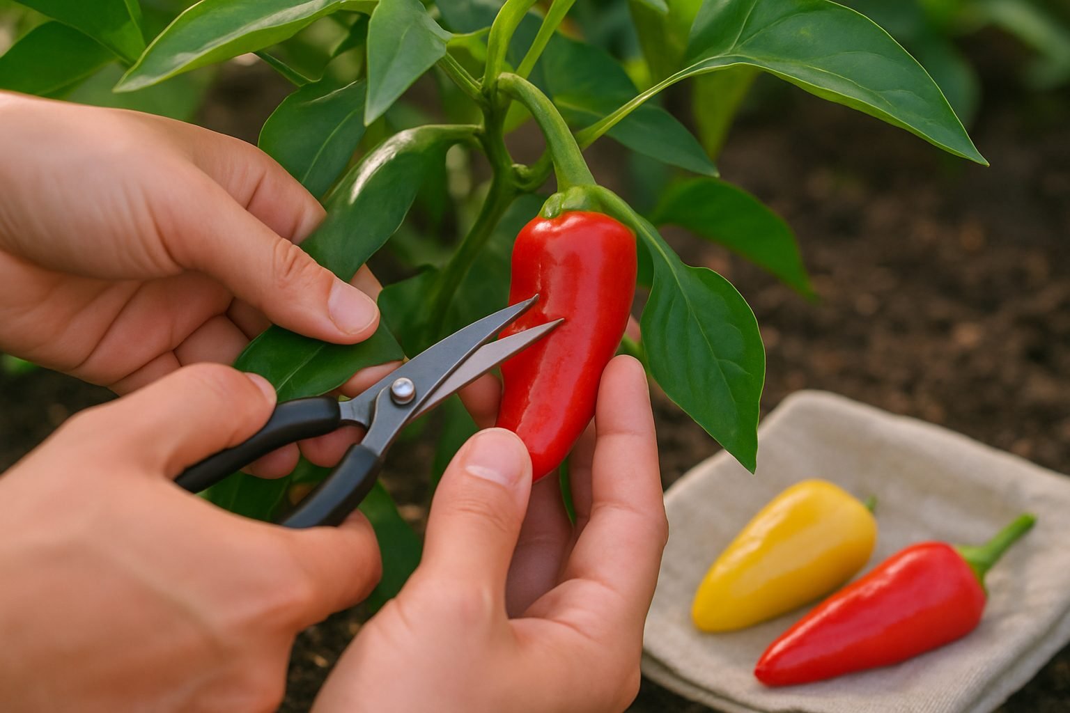 The Step-By-Step Process to Harvest Peppers Safely