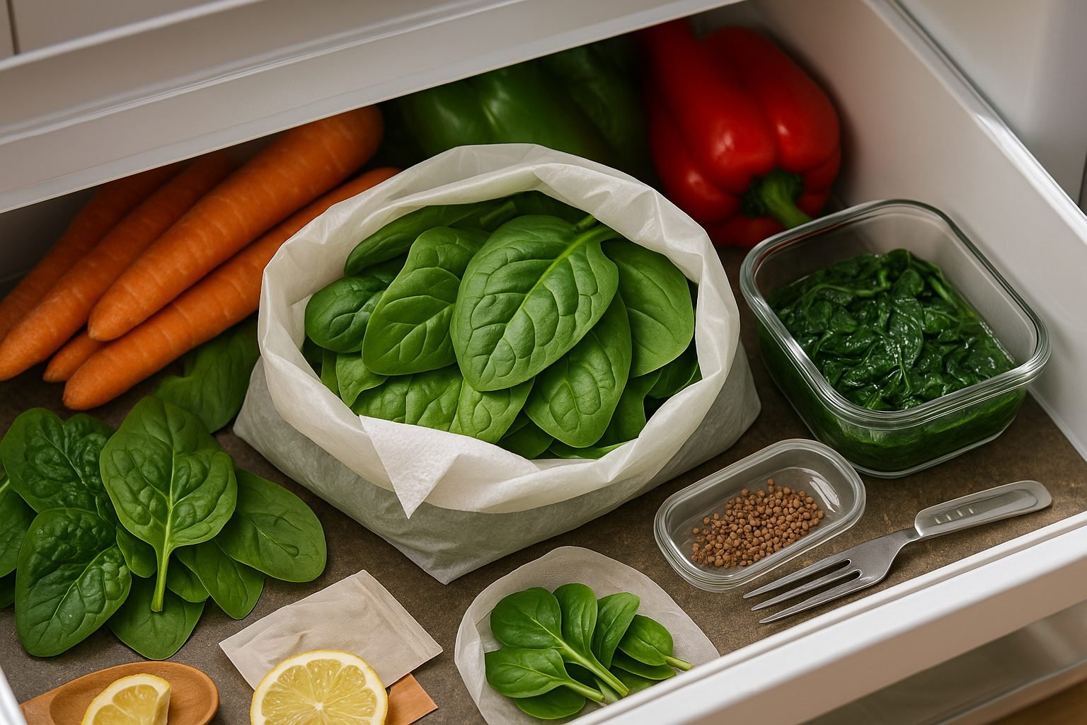 Tips for Selecting and Storing Raw Spinach Leaves