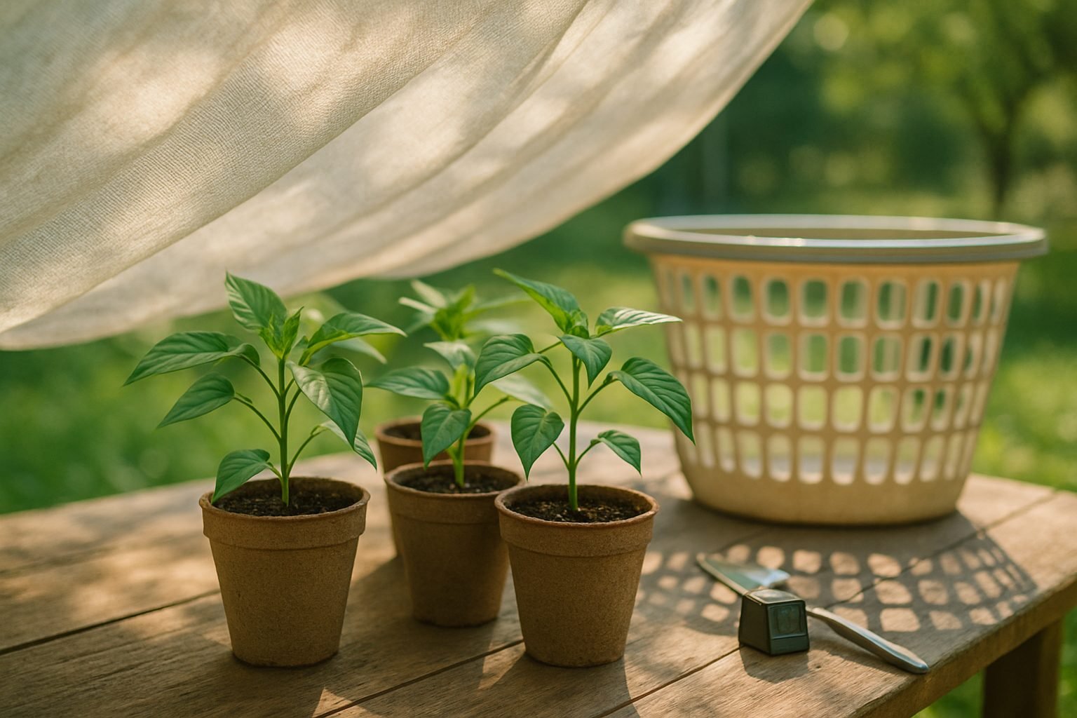 Transitioning Peppers from Indoors to Outdoor Sunlight