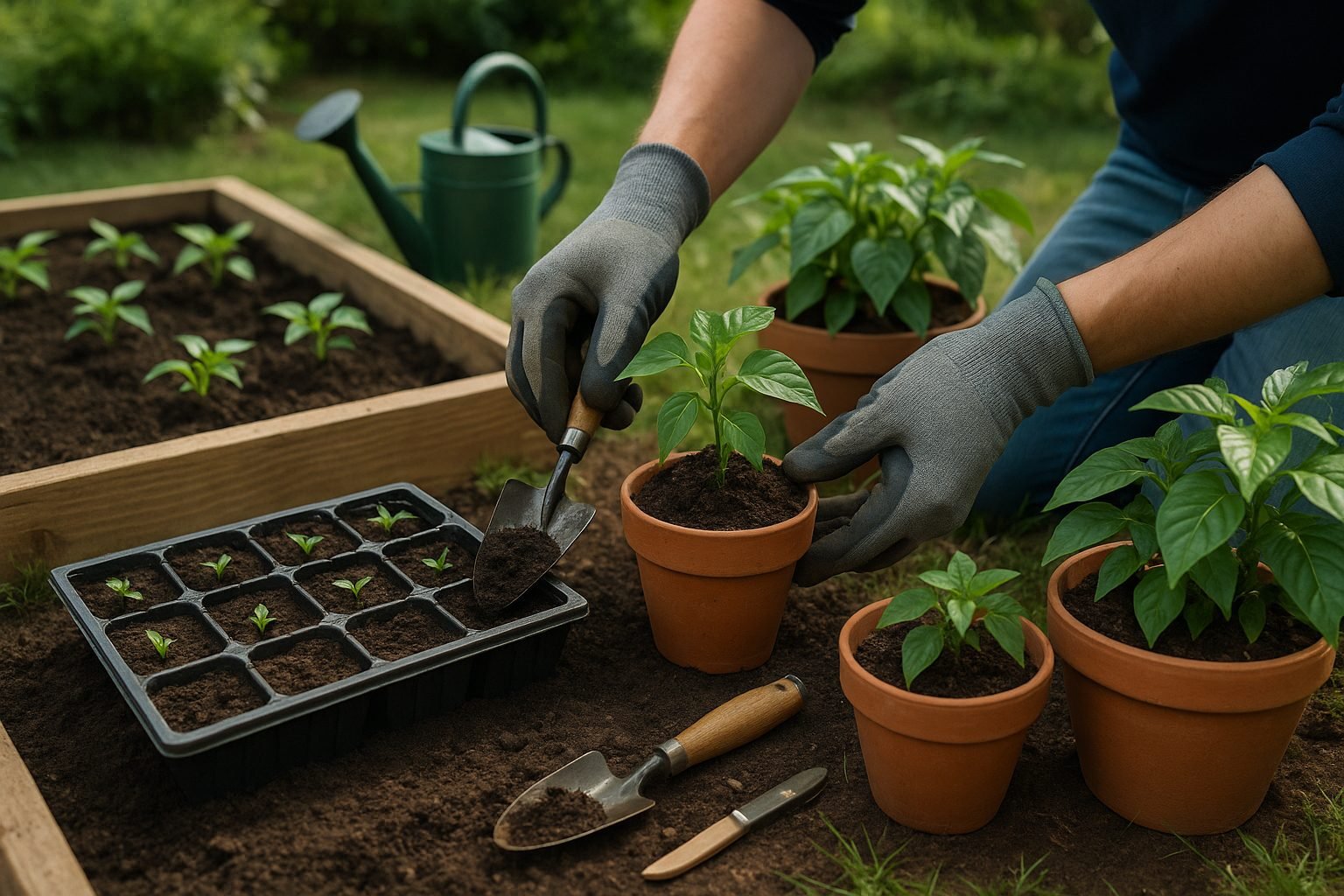 Transplanting Seedlings