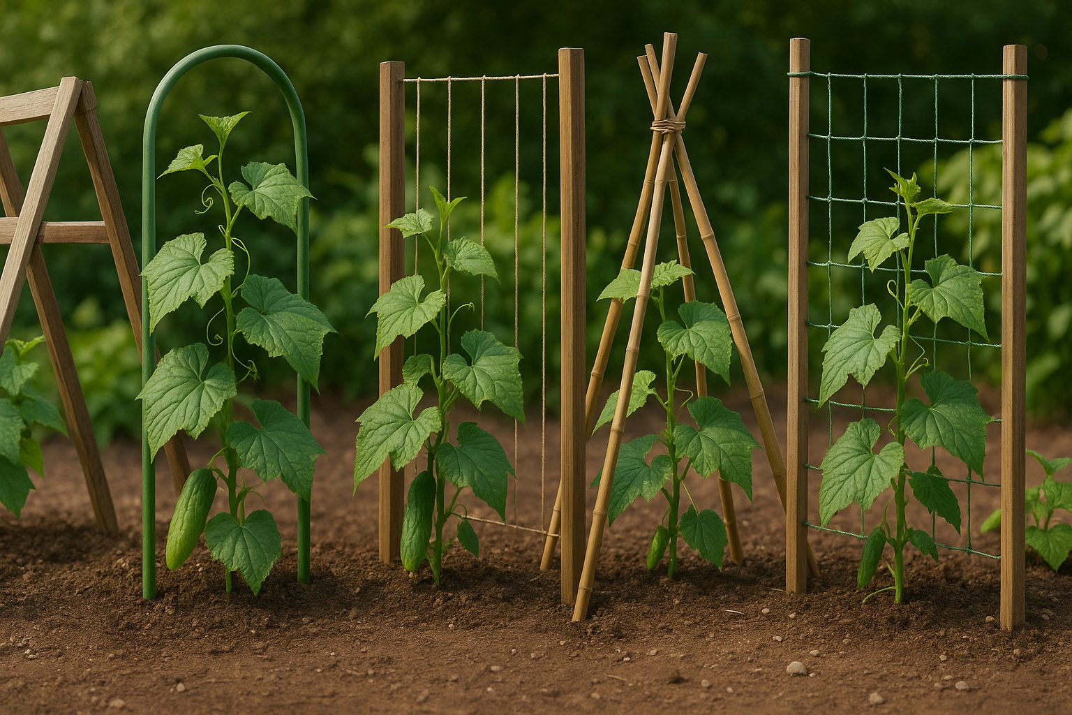 Types of Cucumber Trellises
