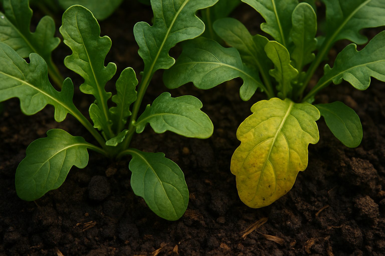 Understanding Yellowing Arugula Leaves
