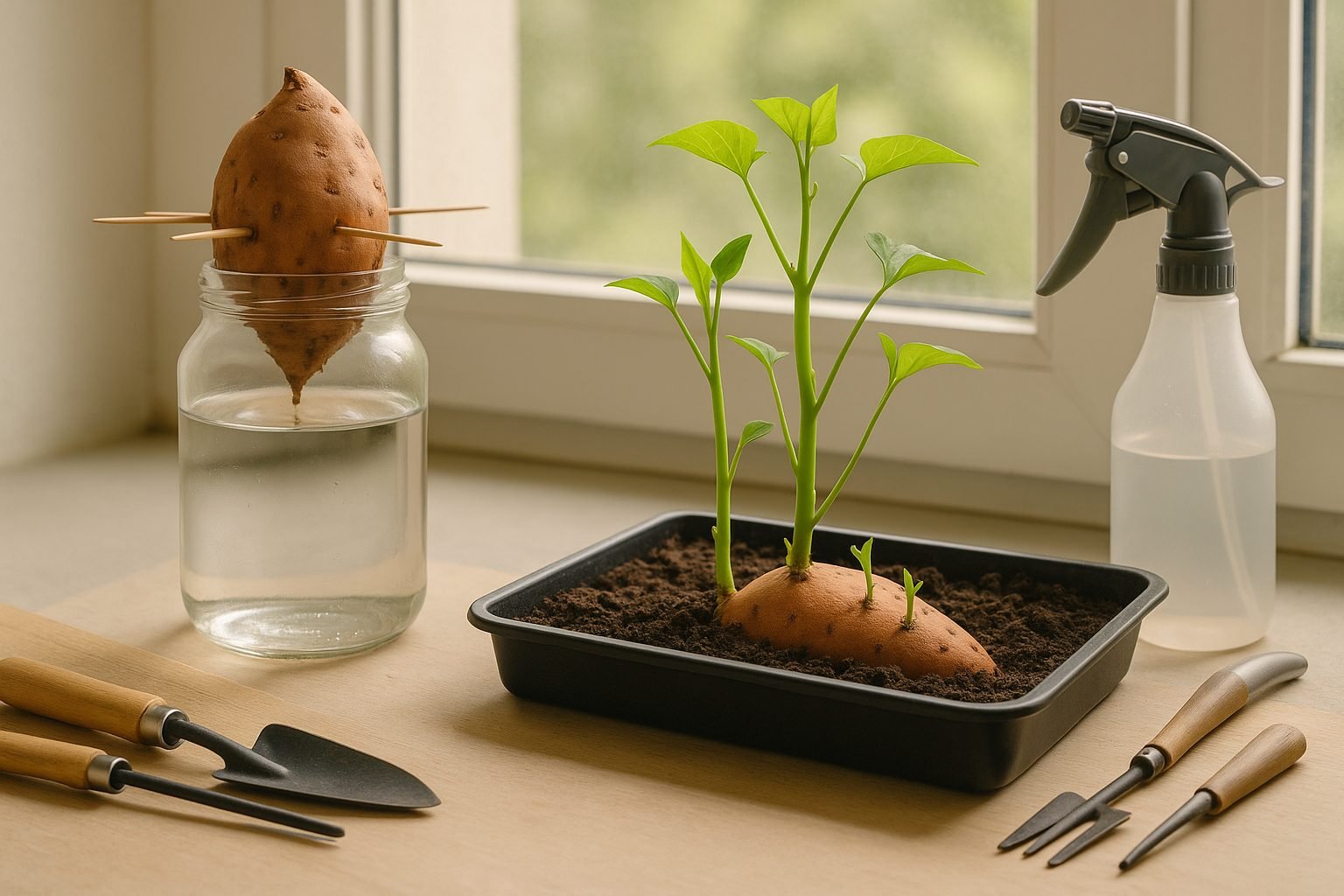 When How to Start Sweet Potato Slips