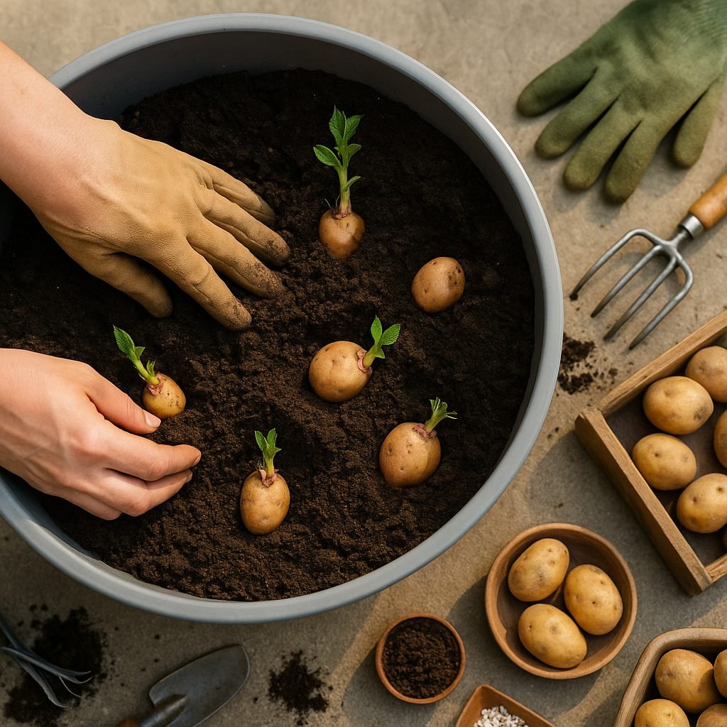 When and How to Plant Potatoes in Containers