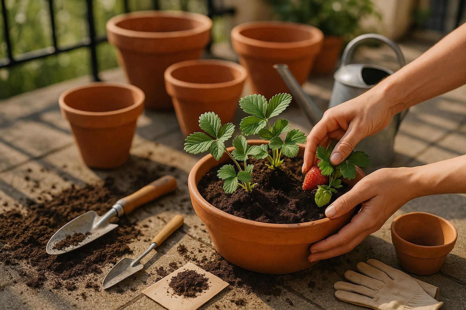 When and How to Plant Strawberries in Pots