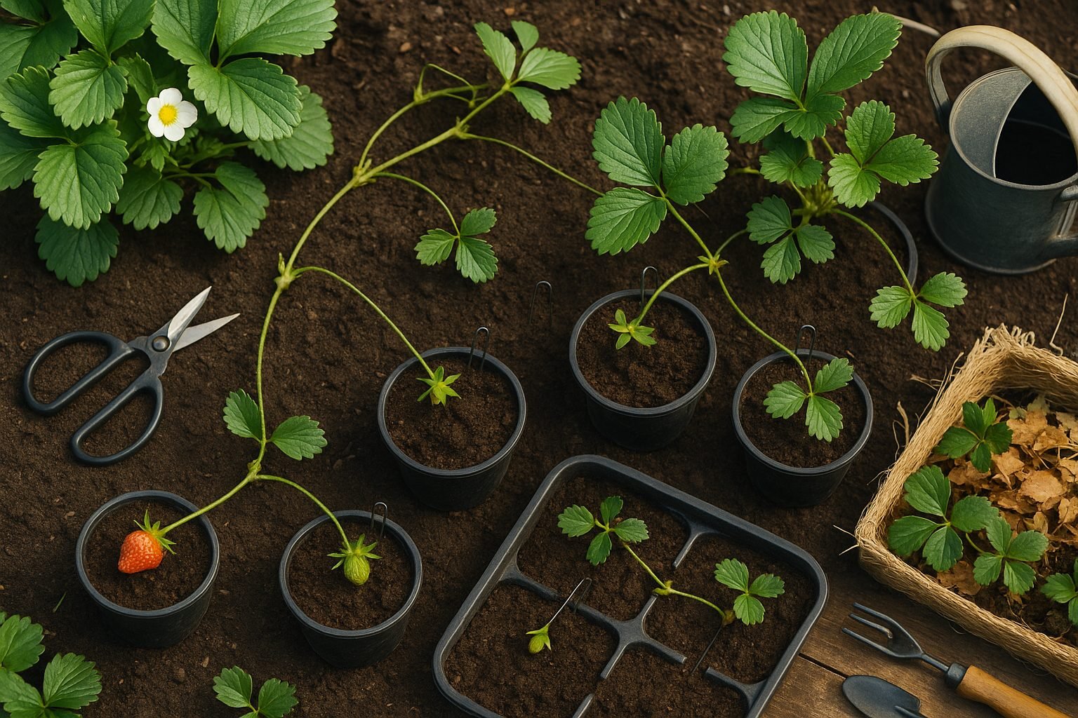 When and How to Propagate Strawberry Runners