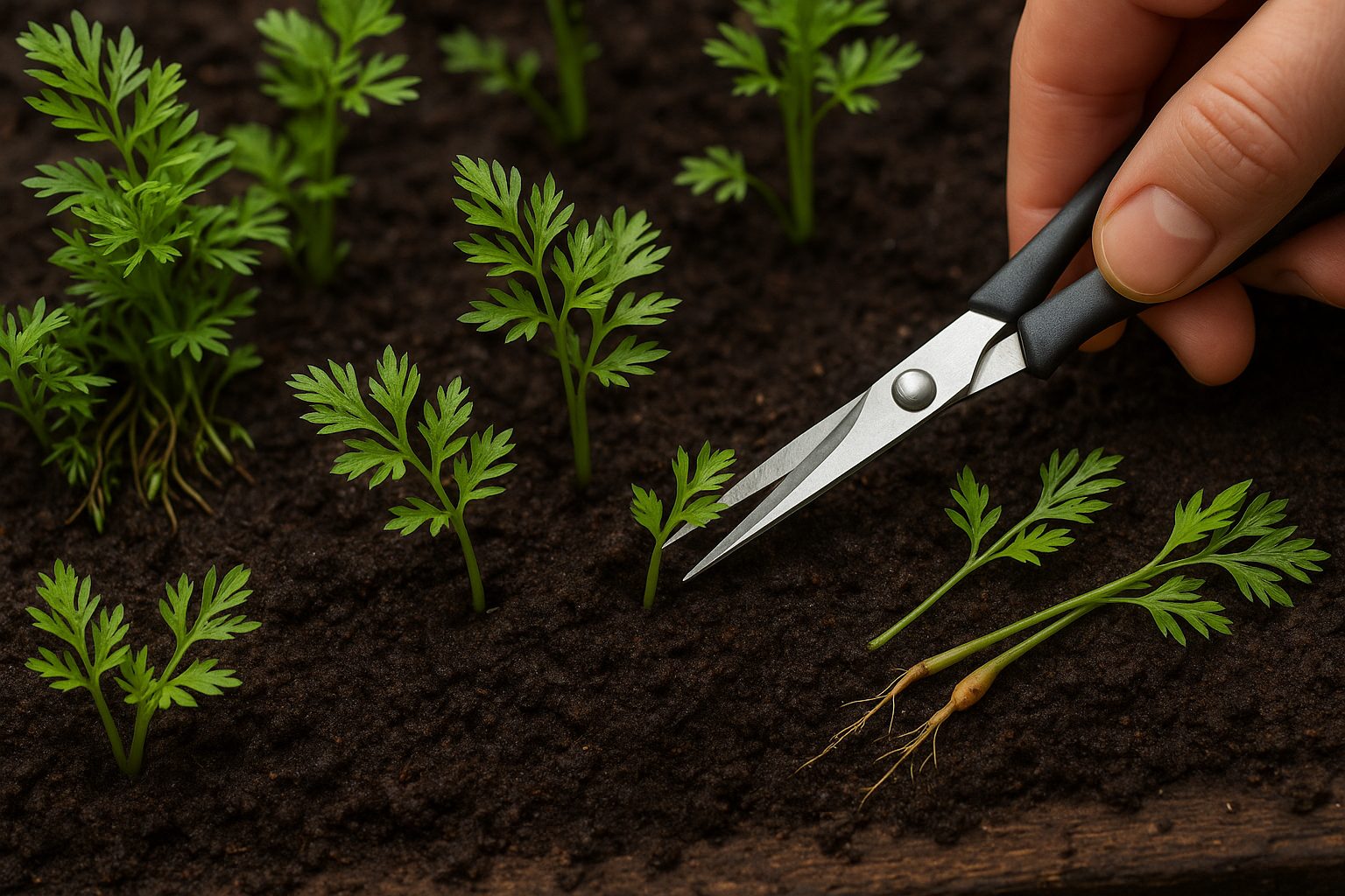 When and How to Thin Carrot Seedlings